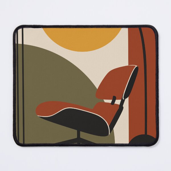 Item preview, Mid Century Modern Chair Print, Bauhaus Art, Retro Reading Nook Print, Modernist Interior Art, Vintage Chair Decor, Geometric Art designed and sold by Studio pod Burom.