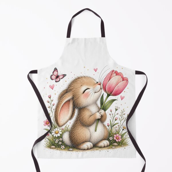 Aperçu de l'œuvre Whimsical Floral Rabbit Illustration créée et vendue par MichalHau.