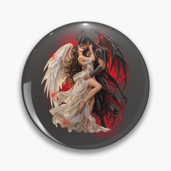 Item preview, Forbidden Love: Angel and Demon designed and sold by AhmadAnnaPrints.