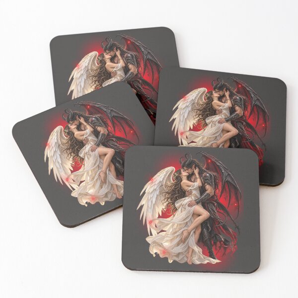 Item preview, Forbidden Love: Angel and Demon designed and sold by AhmadAnnaPrints.