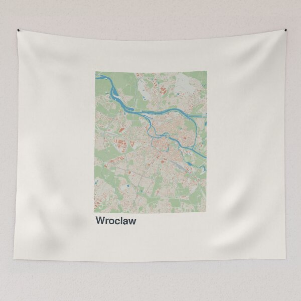 Item preview, Wroclaw Minimalistic Map Art designed and sold by MapsNerd.