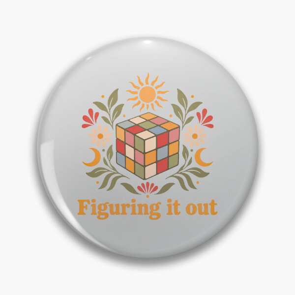 Item preview, Figuring It Out Colorful Cube Illustration designed and sold by hattie's.