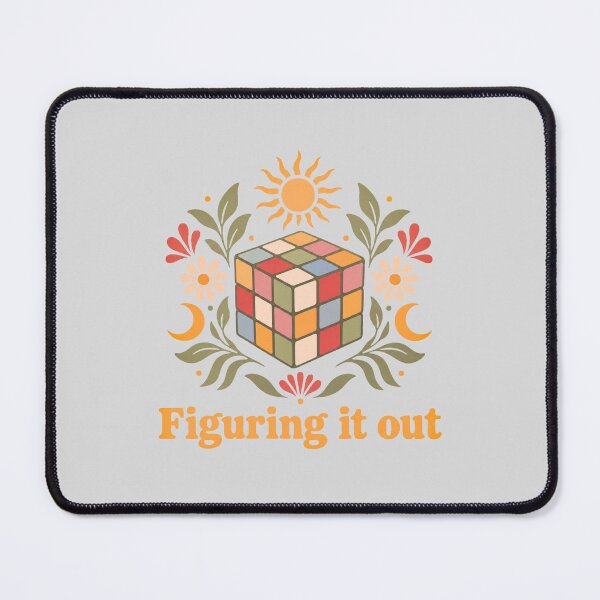 Item preview, Figuring It Out Colorful Cube Illustration designed and sold by hattie's.