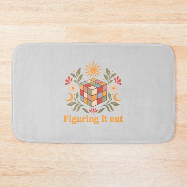 Item preview, Figuring It Out Colorful Cube Illustration designed and sold by hattie's.