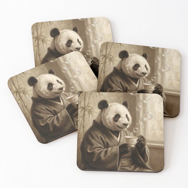 Item preview, Cute Panda Bubble Tea Kawaii Animal Art designed and sold by Glitchart66.