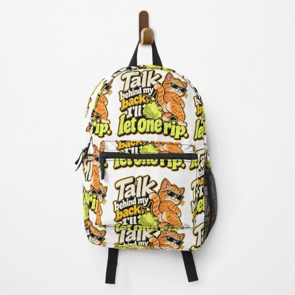 Item preview, Talk Behind My Back I’ll Let One Rip Funny Cat Fart T-Shirt designed and sold by DesignArtist.ia.