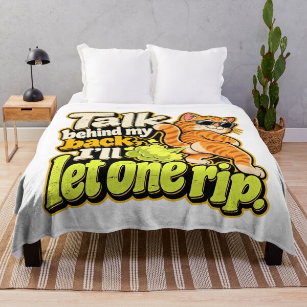 Item preview, Talk Behind My Back I’ll Let One Rip Funny Cat Fart T-Shirt designed and sold by DesignArtist.ia.