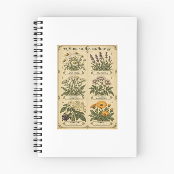Item preview, Medicinal Herb Chart | Vintage Botanical Apothecary Art | Herbalist Gift designed and sold by Brackenlume Studio.