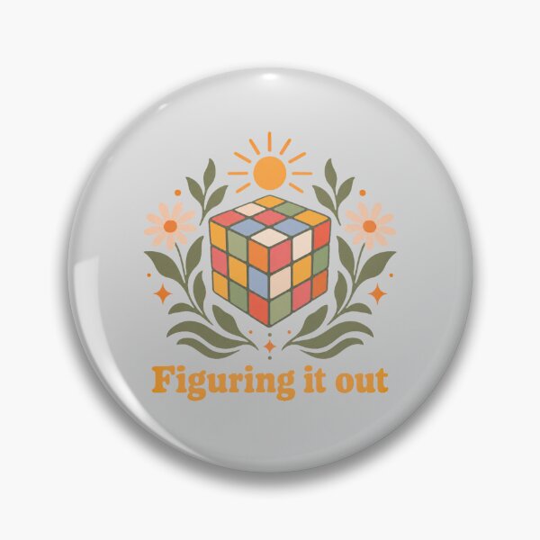Item preview, Figuring It Out Puzzle Cube Floral Design designed and sold by hattie's.