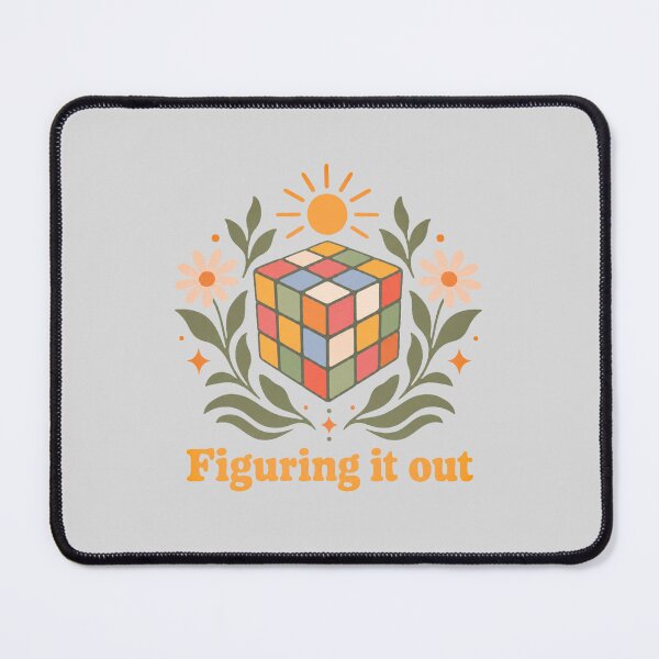 Item preview, Figuring It Out Puzzle Cube Floral Design designed and sold by hattie's.