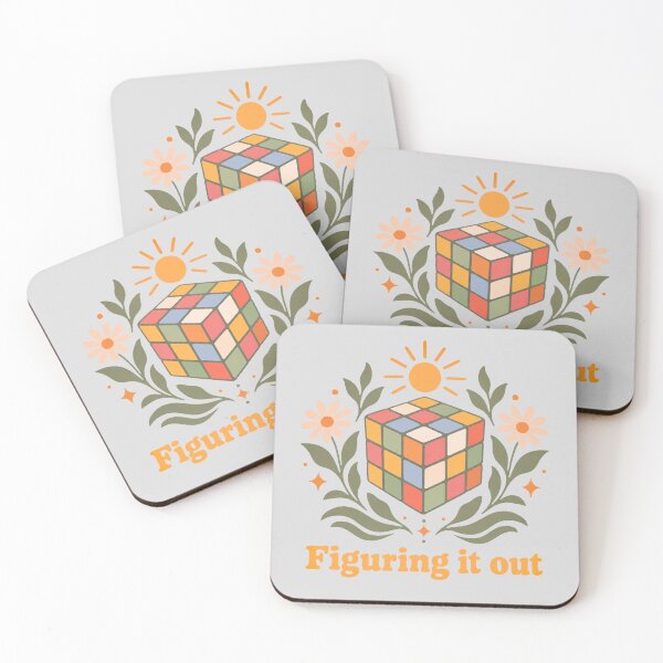 Item preview, Figuring It Out Puzzle Cube Floral Design designed and sold by hattie's.