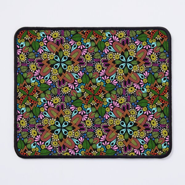 Item preview, 70s Retro Floral Kaleidoscope Cosmic Pattern designed and sold by FioreDiCiliegio.