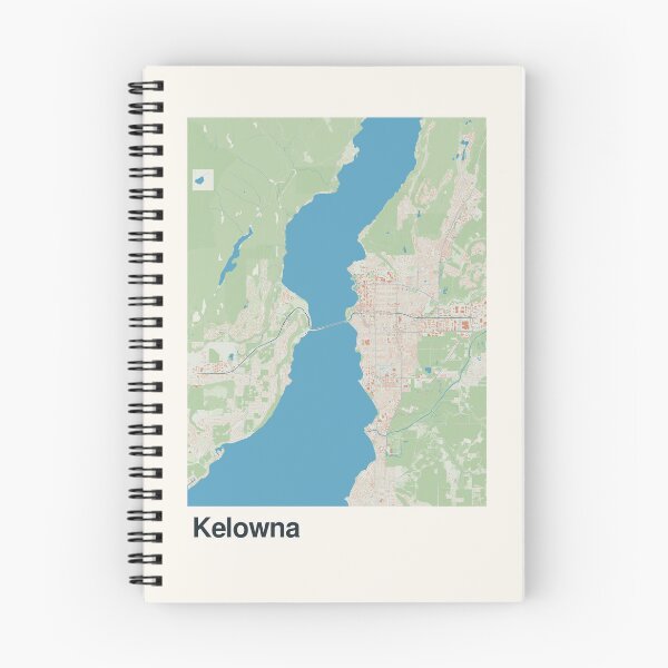 Item preview, Kelowna Minimalistic Map Art designed and sold by MapsNerd.