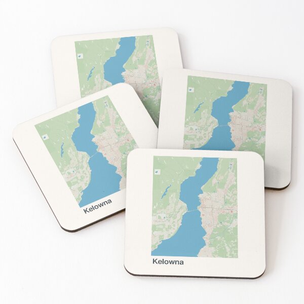 Item preview, Kelowna Minimalistic Map Art designed and sold by MapsNerd.