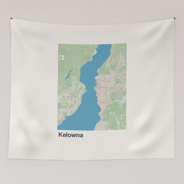 Item preview, Kelowna Minimalistic Map Art designed and sold by MapsNerd.