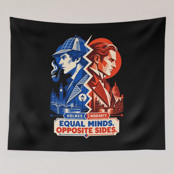 Item preview, Sherlock Holmes vs Moriarty: Equal Minds designed and sold by Fenay Designs.