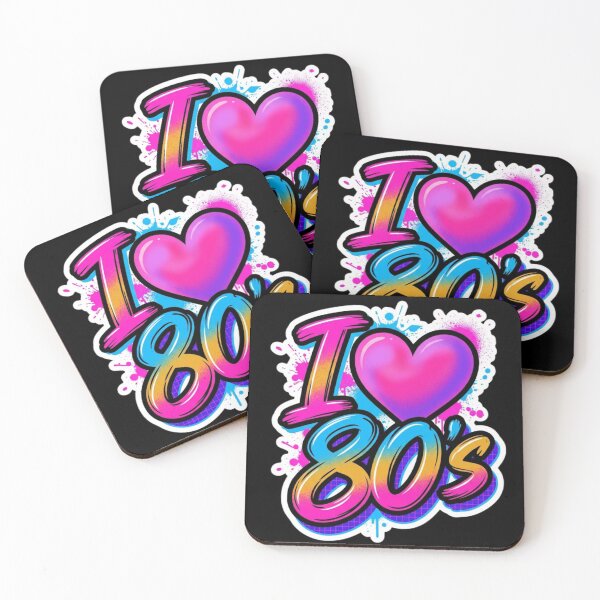 Item preview, I Love 80s Retro Vintage Nostalgia Design designed and sold by Vintage Letter Stickers.