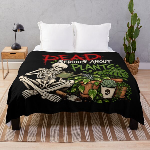 Item preview, Dead Serious About Plants Skeleton Funny Plant Lover designed and sold by selvashop.