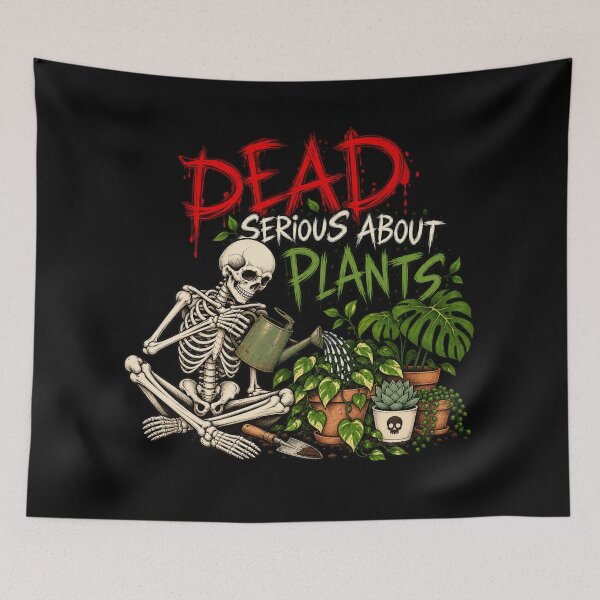 Item preview, Dead Serious About Plants Skeleton Funny Plant Lover designed and sold by selvashop.