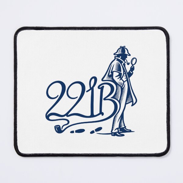 Item preview, Sherlock Holmes: Minimalist 221B Line Art designed and sold by Fenay Designs.