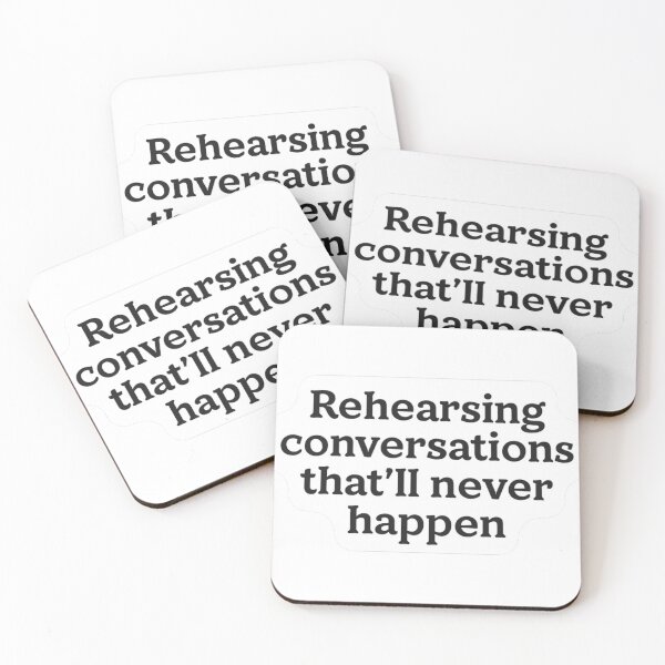 Item preview, Rehearsing Conversations That'll Never Happen Sticker designed and sold by MindfulMischief.