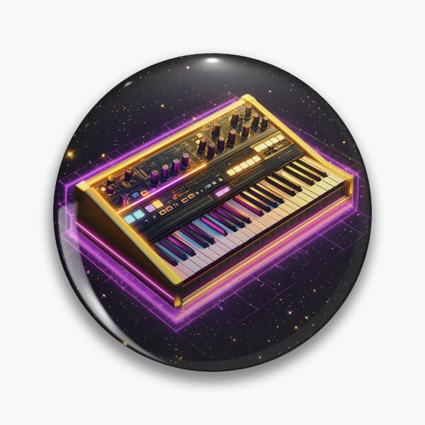 Item preview, Analog Synthesizer Neon, 3d Render, Rich Gold designed and sold by Checho30.