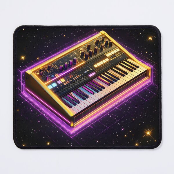 Item preview, Analog Synthesizer Neon, 3d Render, Rich Gold designed and sold by Checho30.