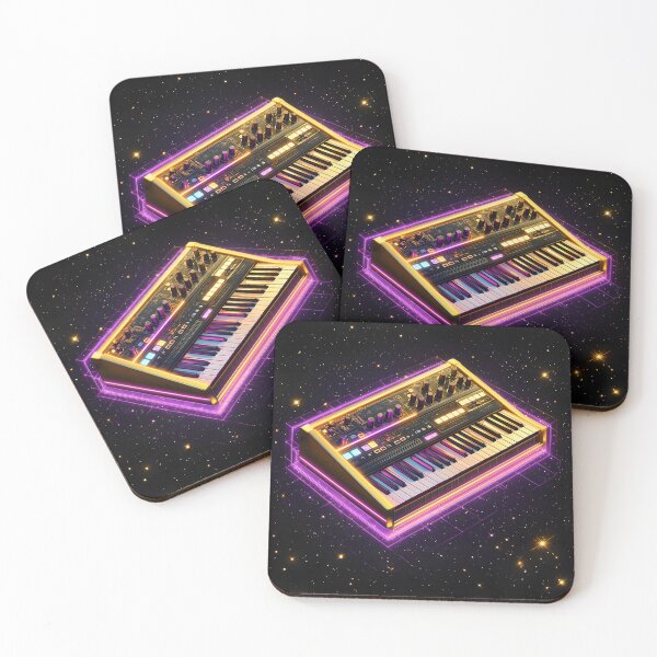 Item preview, Analog Synthesizer Neon, 3d Render, Rich Gold designed and sold by Checho30.