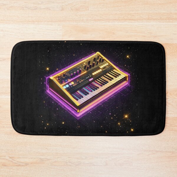 Item preview, Analog Synthesizer Neon, 3d Render, Rich Gold designed and sold by Checho30.