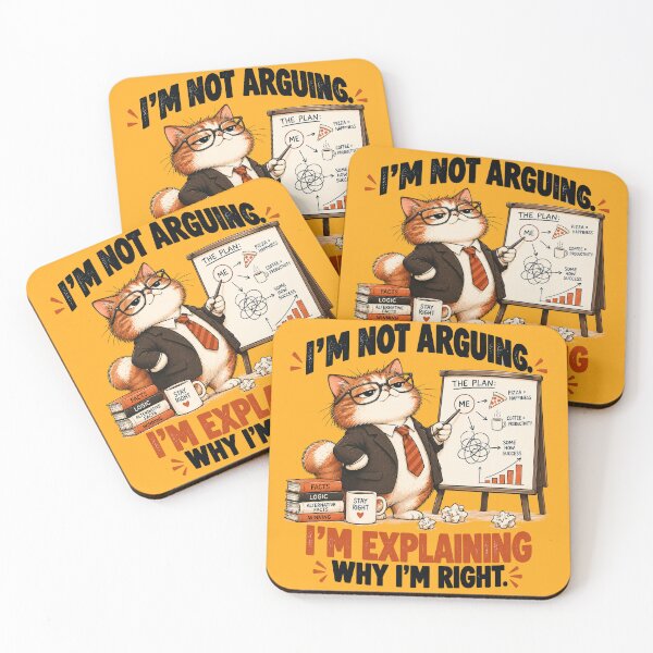 Item preview, I’m Not Arguing. I’m Explaining Why I’m Right. – Funny Cat designed and sold by Furflix.