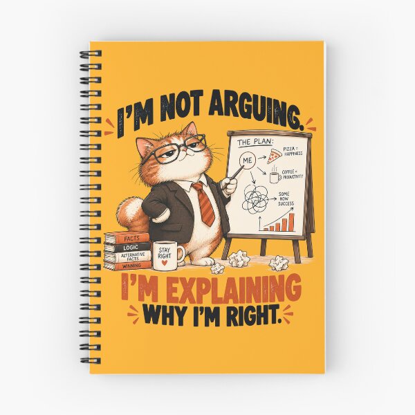 Item preview, I’m Not Arguing. I’m Explaining Why I’m Right. – Funny Cat designed and sold by Furflix.
