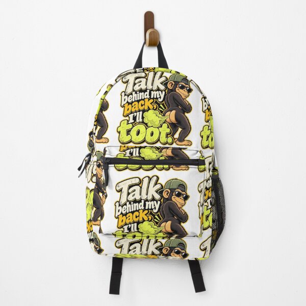 Item preview, Funny Monkey Fart Joke Retro Graphic Tee designed and sold by DesignArtist.ia.