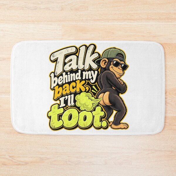 Item preview, Funny Monkey Fart Joke Retro Graphic Tee designed and sold by DesignArtist.ia.