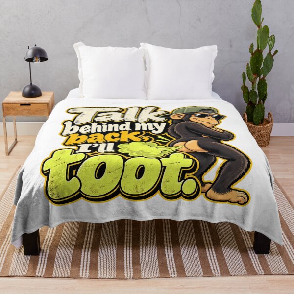 Item preview, Funny Monkey Fart Joke Retro Graphic Tee designed and sold by DesignArtist.ia.