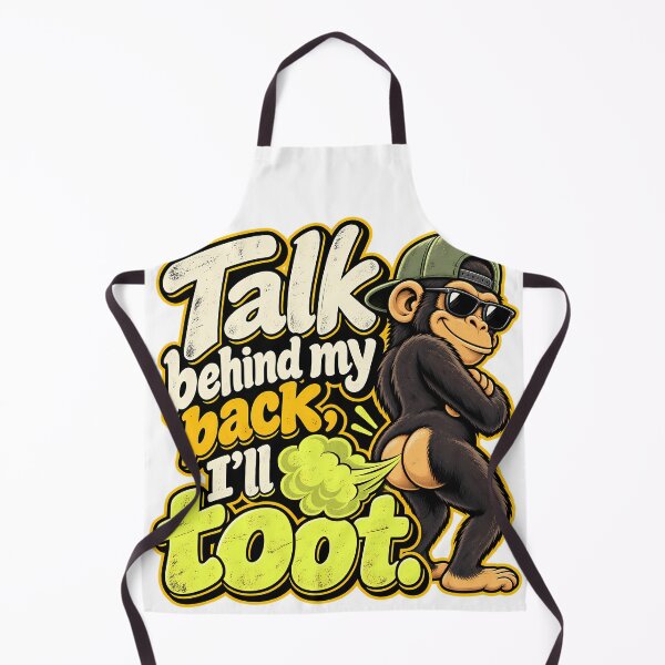 Item preview, Funny Monkey Fart Joke Retro Graphic Tee designed and sold by DesignArtist.ia.