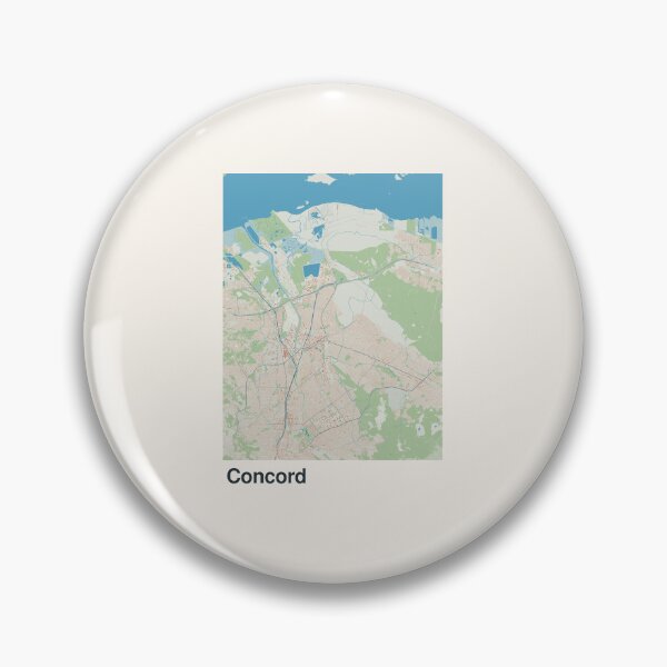 Item preview, Concord Minimalistic Map Art designed and sold by MapsNerd.