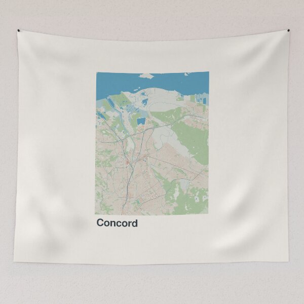 Item preview, Concord Minimalistic Map Art designed and sold by MapsNerd.