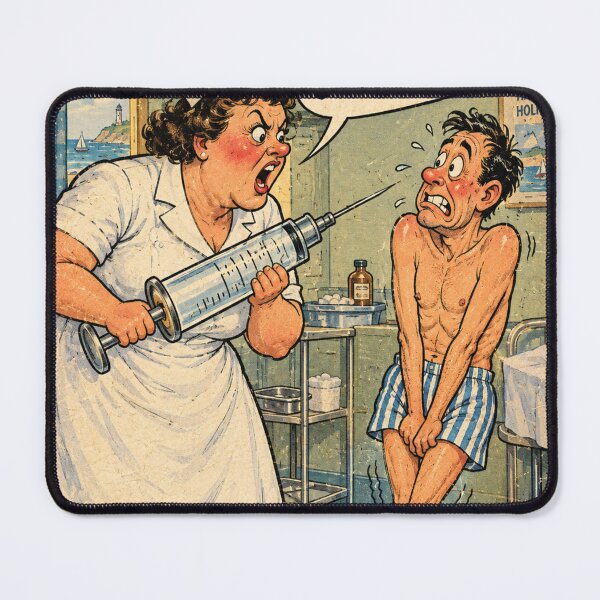 Item preview, Seaside Postcard: The Dreaded Needle designed and sold by halibutgoatramb.