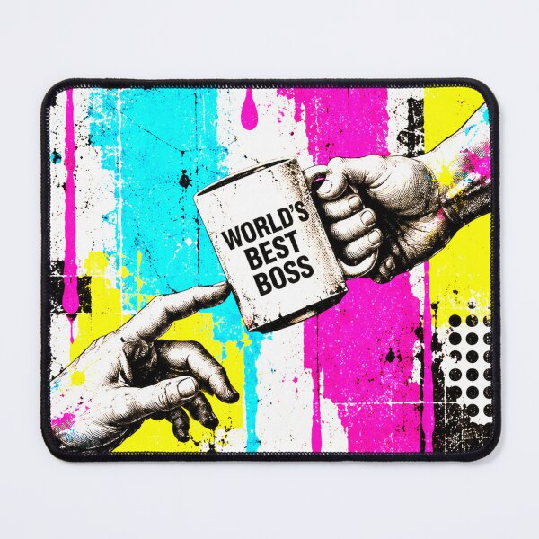 Item preview, World's Best Boss: Creation of Adam designed and sold by DoctorGeekStore.