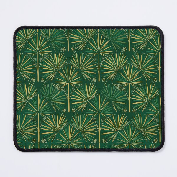 Item preview, Emerald Gold Palm Leaf Luxury Pattern designed and sold by AIG - Andrei Ilie Graphics.
