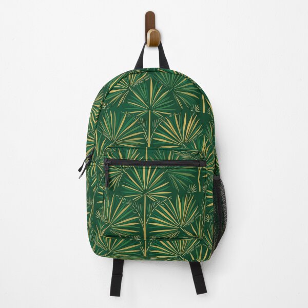 Item preview, Emerald Gold Palm Leaf Luxury Pattern designed and sold by AIG - Andrei Ilie Graphics.