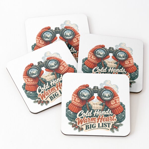 Item preview, Cold Hands Warm Heart Big List - Winter Birdwatching Binoculars designed and sold by Neurospicy Trolls.