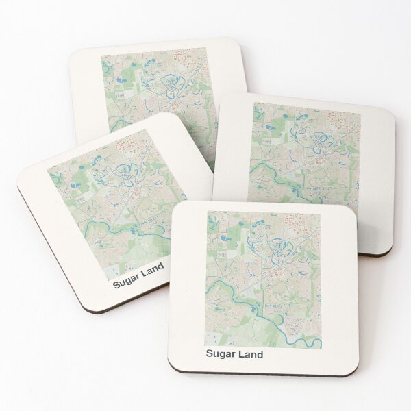 Item preview, Sugar Land Minimalistic Map Art designed and sold by MapsNerd.