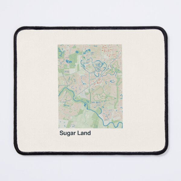 Item preview, Sugar Land Minimalistic Map Art designed and sold by MapsNerd.