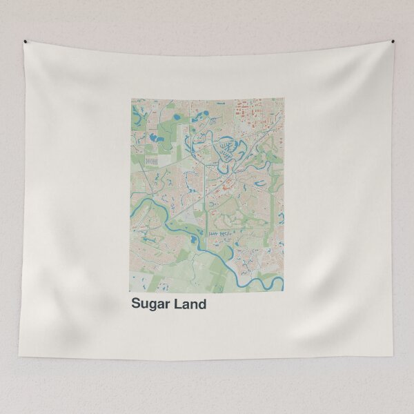 Item preview, Sugar Land Minimalistic Map Art designed and sold by MapsNerd.