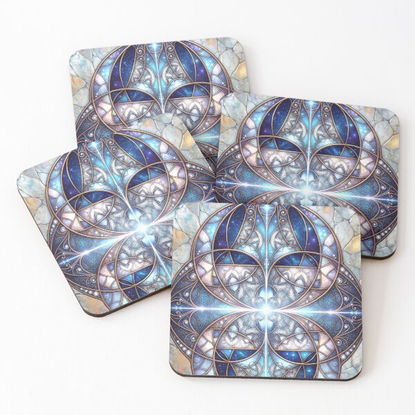 Item preview, Celestial Stained Glass Fractal Cross designed and sold by Frackxion.