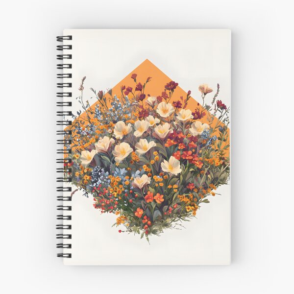 Item preview, Pressed Wildflower Meadow, 3d Render, Warm Orange designed and sold by Checho30.