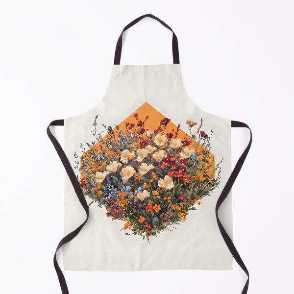 Item preview, Pressed Wildflower Meadow, 3d Render, Warm Orange designed and sold by Checho30.