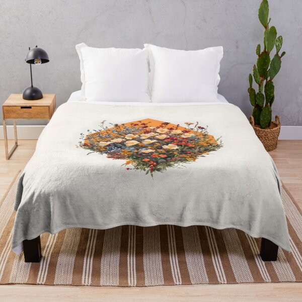 Item preview, Pressed Wildflower Meadow, 3d Render, Warm Orange designed and sold by Checho30.
