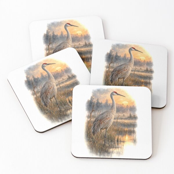 Item preview, Still & Wild – Sandhill Crane at Dawn designed and sold by SusanSweetArt.